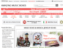 Tablet Screenshot of amazingmusicbox.com